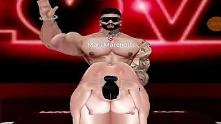 Black Stud Pounds Colombian Nyla Hard in Apartment Alone