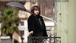 Abby 20 bent over doggystyle deepthroat cum first casting