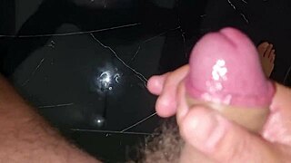 Arrapato Strokes Huge Cock Powerful Cumshot Intense Orgasm Moans Barefoot