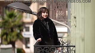 Abby 20 bent over doggystyle deepthroat cum first casting