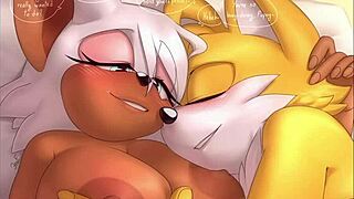 Tailouge krazyelf furry couple missionary oral licking