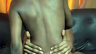 Cheating Girlfriend Fingers Herself Rides Boyfriend's Friend Big Nigerian Cock