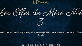 french elf nurses cock with teasing handjob delight