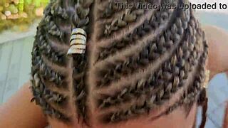 Naked beauty delivers steamy villa blowjob post-beach flirt