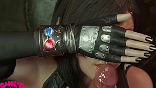 Cute Tifa's Fantasy Blowjob