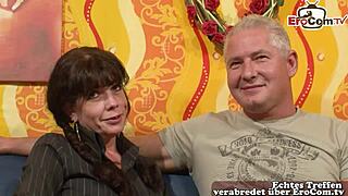 german mature housewife tries first cheating mmf threesome with strangers