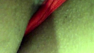 Brazilian amateur flashes her smooth shaved pussy