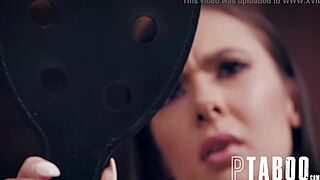 marley brinx stars in intense paddle spanking collection video