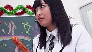 일본 18+ 처녀 십대 거친 더블 크림파이 생일 MMF 3P 유혹