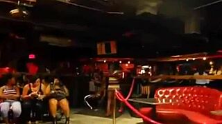 Fat slut gulps massive cock at wild outdoor party