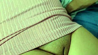 girlfriend surrenders shaved tight pussy first rough ride