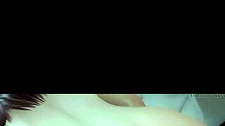 asian brunette rides pov cowgirl with expanding big tits in 3d