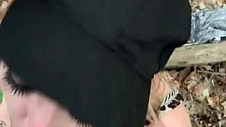 Forest Caught: Tattoo Slut Begs for Monster Black Cock Ravage