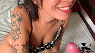 Perverse Horny Latina Stepsis Rides Cock Bent Over Shower Creampie Orgasms