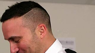 flirty peach teases with handjob before bukkake facial swallowing thick sperm loads