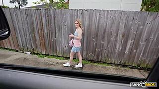 candy lane grins through bang bus pounding loving every messy facial blast