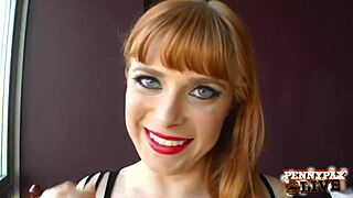 Naughty redhead Penny Pax craves cock on her big toy 😈🍆