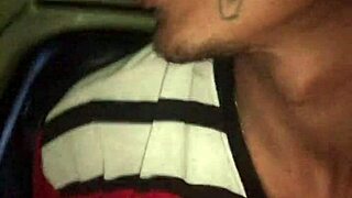 intense handjob blast in crowded market parking lot