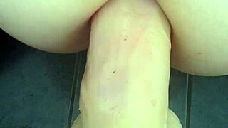 Dildo Deeply Stretches Tight Ass for Intense Anal Pleasure