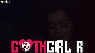 Busty tattooed goddess squirts then cleans every drop