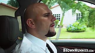 damn check busty ebony ms yummy riding big black cock doggystyle car fuck