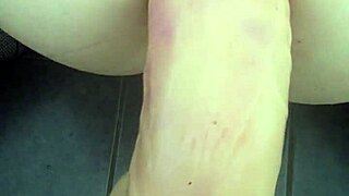 Dildo Deeply Stretches Tight Ass for Intense Anal Pleasure