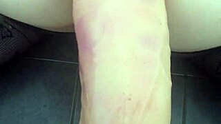 Dildo Deeply Stretches Tight Ass for Intense Anal Pleasure