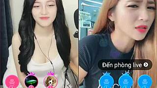 Two cute korean girls tease sexy webcam livestream