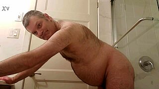 nude martin lavallée dildos ass in bathroom