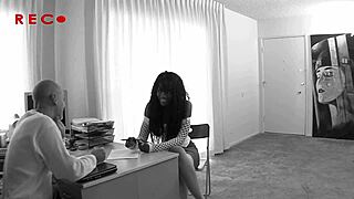 nyomi banxxx squirts on white cock interracial pounding