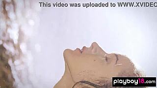 Vi shy ukrainian beauty strips steamy revealing her wet pussy slowly