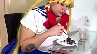 Chubby Sailor Moon Rips Nasty Farts in Skirt Cosplay Frenzy!