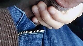 canadian college slut rides rough cock in car