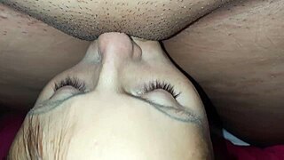 stepsis catches me stroking helps lick pussy to cum explosion