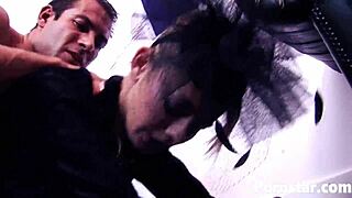 charlee chase takes brutal group titty fuck pounding