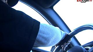 Brunette teen 18+ with natural big tits gets picked up for BBC pounding 😍🍆💦