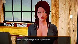 Redhead babe with big ass and small tits plays naughty game.