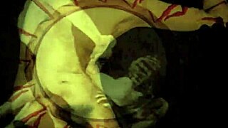 Vintage erotic beauties pose nude in antique passionate scenes