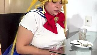 Chubby Sailor Moon Rips Nasty Farts in Skirt Cosplay Frenzy!