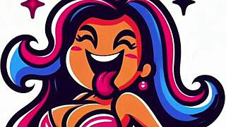 Big black cock titty fucks explode cum on massive tits pmv