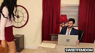 femdom briella coley pegs guy pegging french style domination