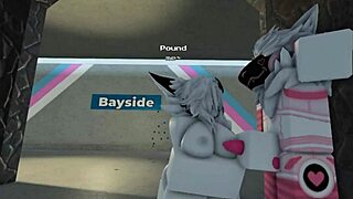 Shark pounds furry beach sex frenzy!