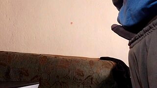 athletic guy casually shows off his thick cock for fans