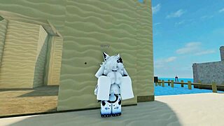 Shark pounds furry beach sex frenzy!