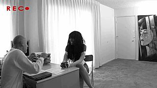 nyomi banxxx squirts on white cock interracial pounding