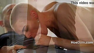 blonde short hair office slut craves rough hardcore cock pounding