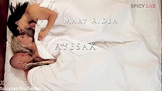 Blonde and brunette milfs with massive tits awaken sweetly in threesome riding spooning and swapping cum