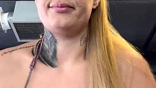 tanned gym babe in wet bikini pussy dripping beachfront workout