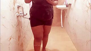 check out this myanmar milf's steamy shower tease