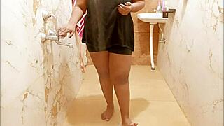 check out this myanmar milf's steamy shower tease